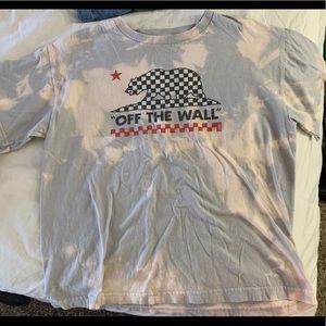 Vans Off The Wall Hand Bleached T Shirt